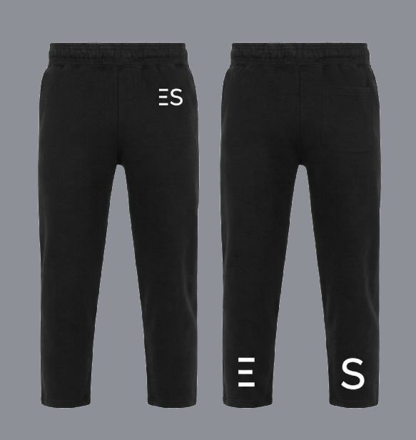 ES Signature Black Sweatpants