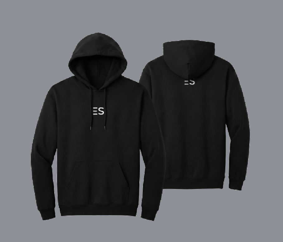 ES Signature Premium Black Pullover Hoodie